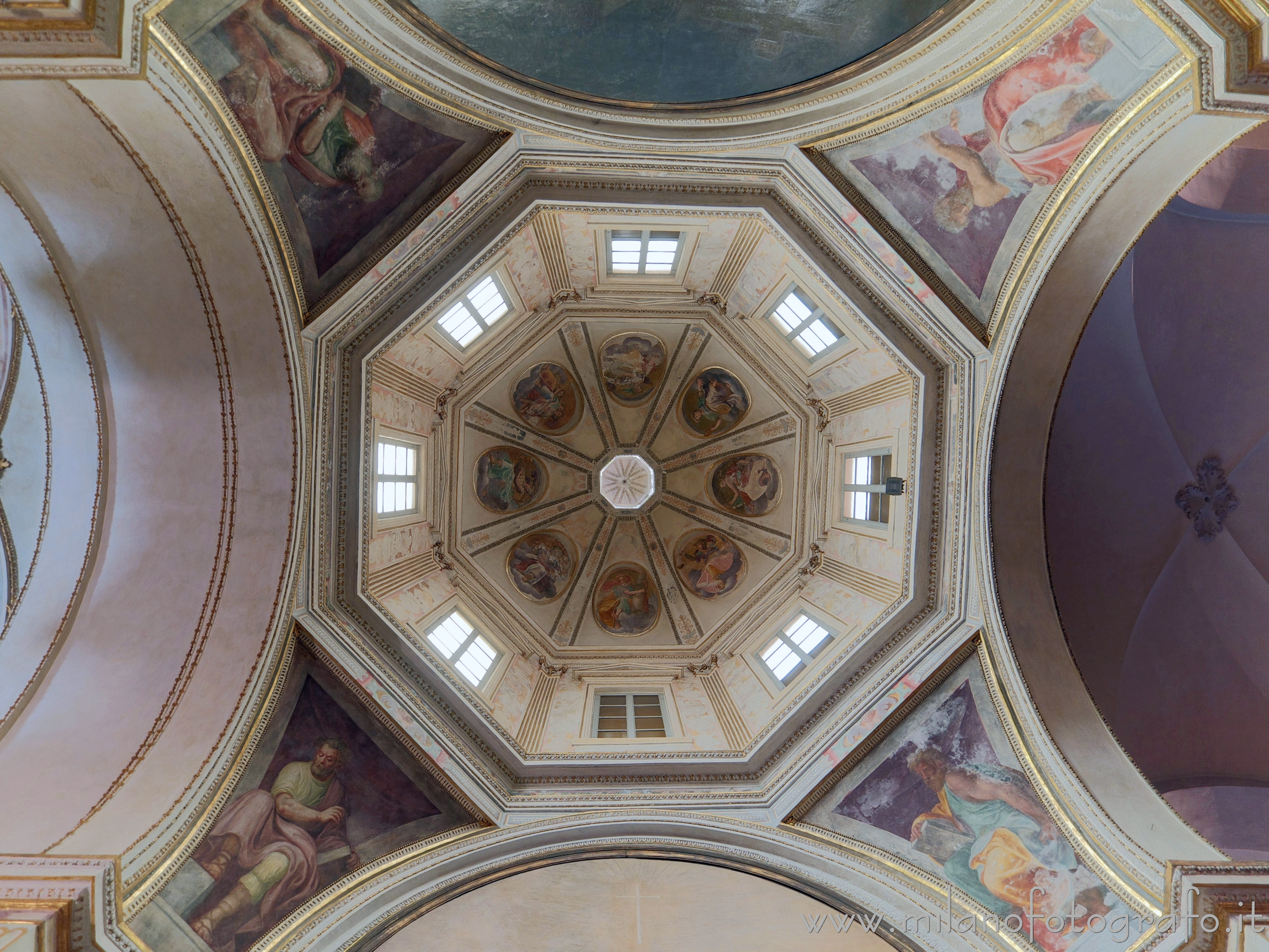 Milan (Italy) - Ceiling of the Cusani Chapel in the Basilica of San Marco